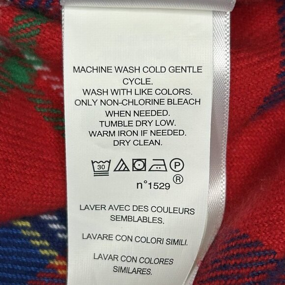 Polo Ralph Lauren Shirt Mens Medium Plaid Patchwork Flannel Button Down Strap - Picture 8 of 13